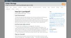 Desktop Screenshot of guitarmusings.com