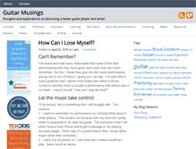 Tablet Screenshot of guitarmusings.com